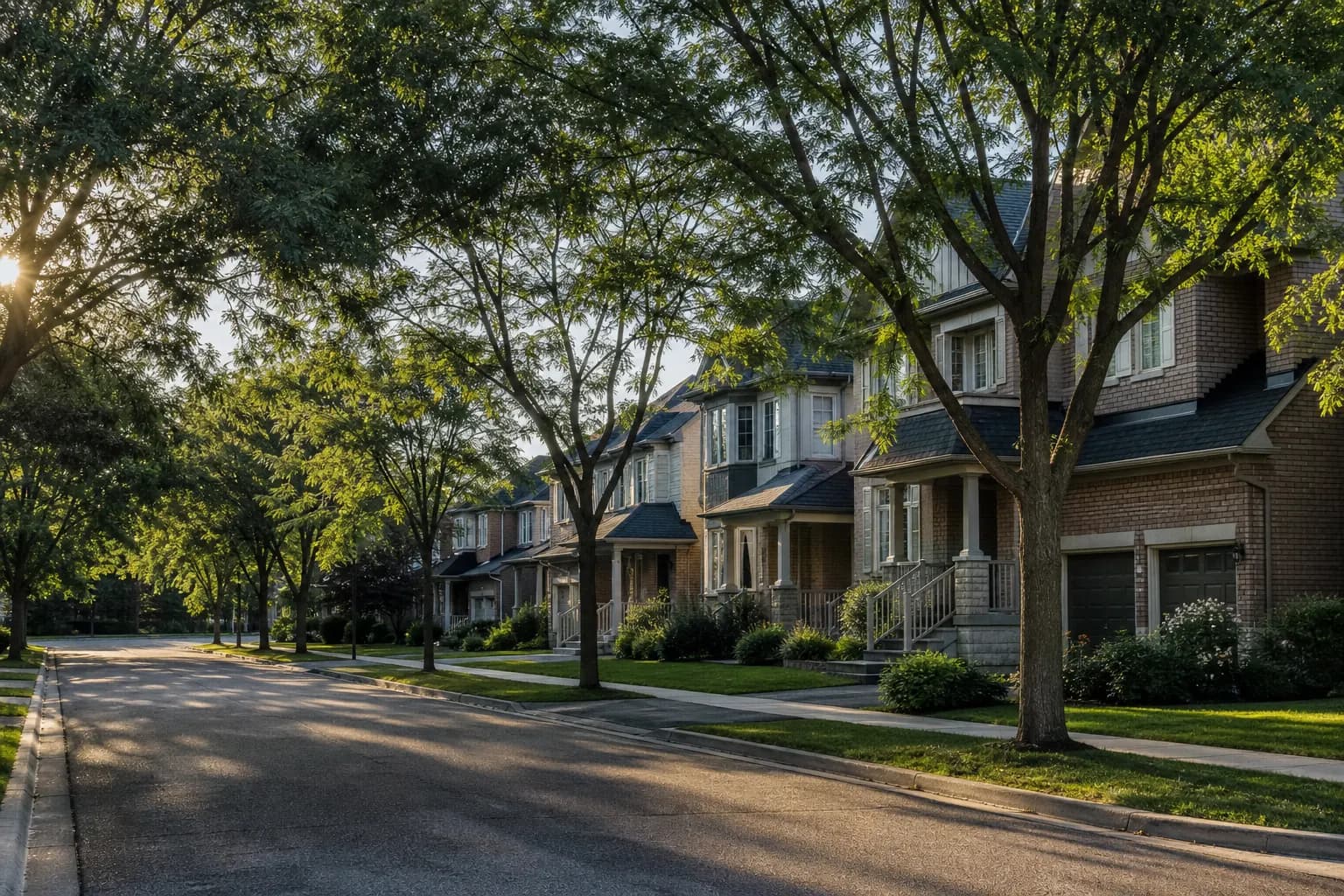 Existing Preserve community streetscape illustrating the neighbourhood Preserve North will extend